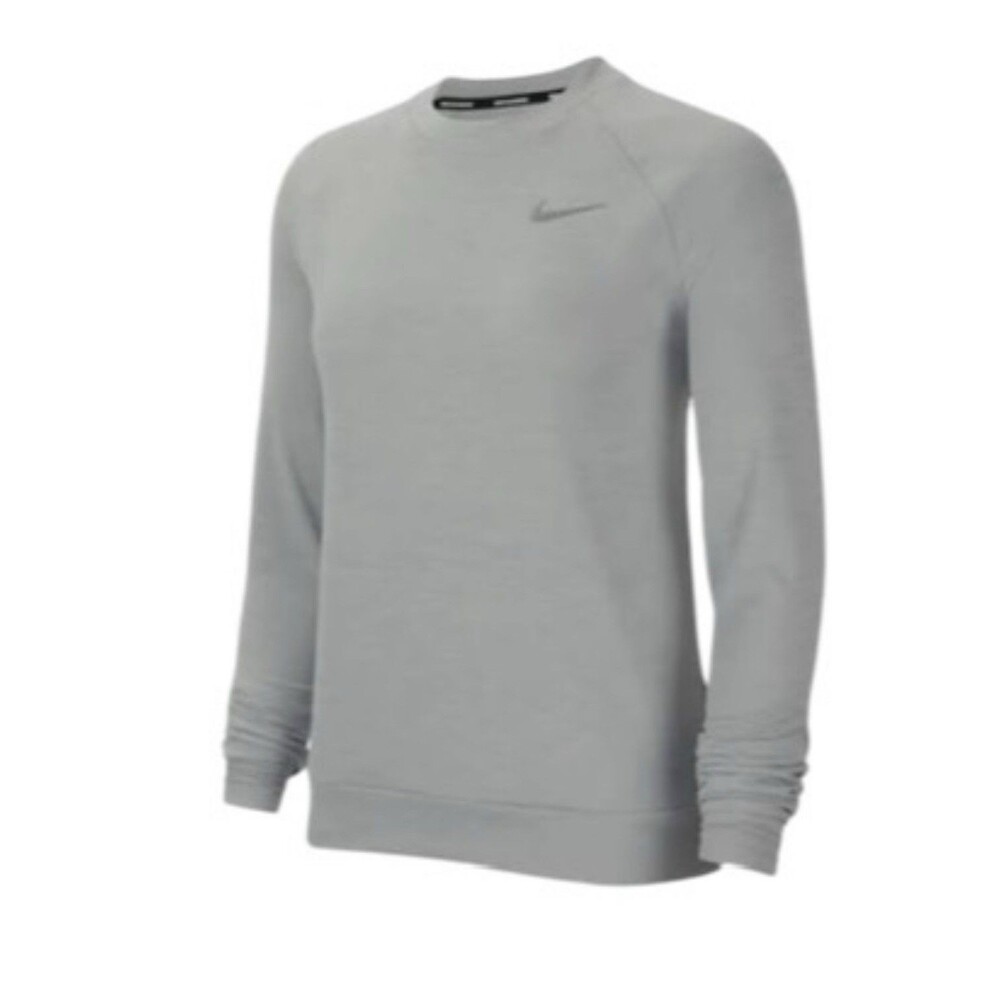 Nike Pacer Running Light Gray Crew Dri Fit Reflective Long Sleeve Top Large